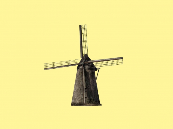 Creation of Don Quixote and the Mills: Step 1